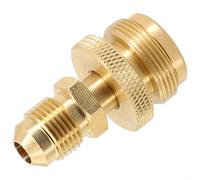 Adattatore in ottone per fornello da campeggio, da 3/8" maschio a 5/8"-18UNF per cilindro di propano da 0,5 kg, raccordo per tubo flessibile per barbecue