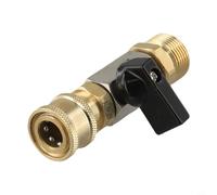 Adattatore in ottone per idropulitrice ad alta pressione con ugelli a innesto rapido in 5 colori, per macchine ad acqua - giunto girevole, rotazione a 360°, raccordo a tenuta stagna (A)