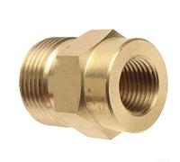 Adattatore in ottone per idropulitrice ad alta pressione, filettatura interna da 1/4" su filettatura esterna M22 per attacco rapido per Kärcher EASY!Lock Systems Carwash