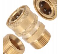 Adattatore in ottone per idropulitrice da M22x1,5 mm a connettore rapido da 1/4"