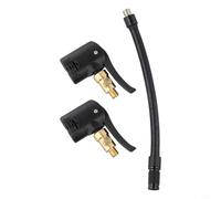 Adattatore in ottone per pompa ad aria per auto, con testa di serraggio due in uno per gonfiare i pneumatici, compatibile con auto, moto, biciclette e veicoli commerciali (D)