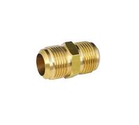 Adattatore in ottone Raccordo for tubo svasato con raccordo a nipplo di riduzione da 1/4 5/16 3/8 1/2 5/8 3/4 7/8 "pollici SAE/Raccordo for in ottone standard Condizionatore d'aria(3l4 To 3l4 SAE)