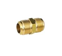 Adattatore in ottone Raccordo for tubo svasato con raccordo a nipplo di riduzione da 1/4 5/16 3/8 1/2 5/8 3/4 7/8 "pollici SAE/Raccordo for in ottone standard Condizionatore d'aria(3l8 To 3l8 SAE)