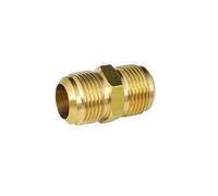 Adattatore in ottone Raccordo for tubo svasato con raccordo a nipplo di riduzione da 1/4 5/16 3/8 1/2 5/8 3/4 7/8 "pollici SAE/Raccordo for in ottone standard Condizionatore d'aria(1l2 To 1l2 SAE)