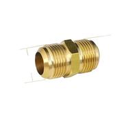 Adattatore in ottone Raccordo for tubo svasato con raccordo a nipplo di riduzione da 1/4 5/16 3/8 1/2 5/8 3/4 7/8 "pollici SAE/Raccordo for in ottone standard Condizionatore d'aria(5l16 To 5l16 SAE)