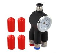 Adattatore in PTFE a 4 porte per bambu per sistema di alimentazione multi materiale X1P1, garantisce una transizione stabile del filamento e una commutazione automatica (nero)