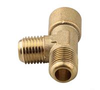 Adattatore in rame a tre vie 14 1 5 Giunto di conversione del filo per accessori per compressore d'aria a pistone per olio che assistono un flusso d'aria efficiente e una connessione aderente