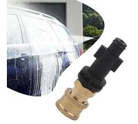 Adattatore in schiuma a connessione rapida da 1/4 per idropulitrice - Giunto erogatore di sapone in plastica resistente alla ruggine per lavaggio auto e tubo da giardino, accessori per la pulizia nero