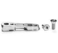 Adattatore in titanio per pinza freno posteriore sram flat mount 160 mm absoluteblack grigio