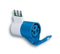 Fme art 73.000 adattatore industriale semplice 220V 16A+T a 2p + T blu