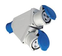 Adattatore industriale da spina Fanton 2 prese 230V IP44 73105