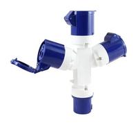 Adattatore industriale IP44 2P+T Cetac, 1M, 3H, 16A. Ideale per ambienti difficili, garantisce sicurezza e durata nei collegamenti elettrici, perfetto per uso esterno e industriale.