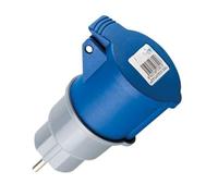 Adattatore industriale IP44 2P+T, M2P, Base 2P+T, ideale per collegamenti elettrici sicuri in ambienti esterni e macchinari.