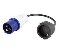 Adattatore industriale maschio a femmina, con connessioni robuste, ideale per applicazioni elettriche e di automazione.