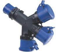 Adattatore Industriale Rosi A 3 Vie 1001402 - 16A 230V IP54 Rosi Adattatori elet