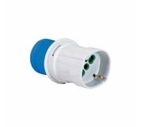 Adattatore industriale spina 2P+T 16A 200-250V presa bipasso italo/tedesca 2P+T