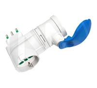 Adattatore Industriale Spina Ita 90° Blu