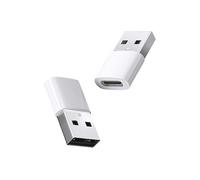 ADATTATORE INF USB C a A di 2 pezzi (plastica ABS) per ricarica rapida e trasmissione dati