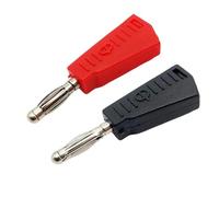 Adattatore inserito for saldatura a banana con connettore for cavo elettrico a banana maschio impilabile da 4 mm(5Pcs Red 5Pcs Black)