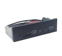 Adattatore intestazione interno USB 3.2 Gen 1 per pannello frontale, audio di tipo A per convertitore slot SD, trasferimento dati da 5 Gbps, custodia per PC Mod 12,5 x 10 cm