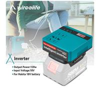 Adattatore inverter batteria Convertitore di tensione DC AC Camper per Makita