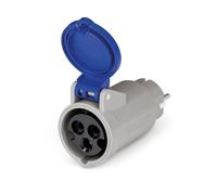 Adattatore IP20 16A 2P+T 250V 6h 3 BIV Scame Serie Adapto 610.383