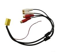 Adattatore ISO a 6 pin, cavo di ingresso AUX, cablaggio audio auto, cavo di interfaccia, connettore ISO, uscita linea ausiliaria, veicolo