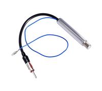 Adattatore ISO DIN Antenna, Alimentazione Fantasma Antenna, Adattatore Connettore ISO a DIN per Autoradio Aftermarket, Collegamento Auto con Cavo Coassiale, Compatibile con Veicoli con Elettronica