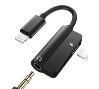 Adattatore Jack 3,5mm Cuffie Lightning Caricatore Aux Cavetto Accessori Cavo Audio Auricolari Sdoppiatore per iPhone 14 13 Apple iPad Mini Headphone Ricarica Prolunga Cuffia Autoradio Adapter ip-DX
