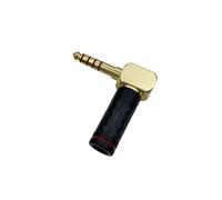 Adattatore Jack Audio Maschio Bilanciato A 5 Poli con Spina Ad Angolo Retto HIFI da 4,4 mm per Riparazione DIY di Auricolari e Cuffie