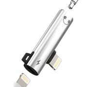 Adattatore jack da Lightning a 3,5 mm (2 in 1) per iPhone 14 13 Pro Max per Apple MFi Certified AUX, ricarica audio, caricatore auricolari, accessori per iPad Lighting, doppio convertitore auto