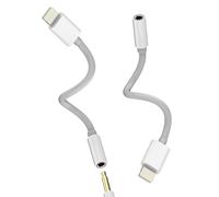 Adattatore jack da Lightning a 3,5 mm (2 pezzi) per Apple MFI Certified Auto AUX cavo audio splitter headphone Jack convertitore per cuffie iPad cavo jack jack per iPhone 14 13