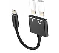 Adattatore Jack doppio lightning cuffie Caricatore accessori Cavo Aux per Apple Cavo audio auricolari Adattatore per iPhone XR 14 13 12 pro iPad Air Ricarica headphone autoradio Connettore ip-jsxhz
