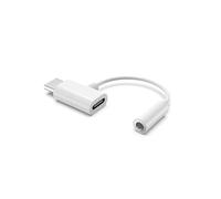 Adattatore Jack e caricamento USB C, adattatore 2 in 1 USB C Klitz Klitz 3,5 mm e caricabatterie per PAD PRO2018/2020 SUMBSUNG GALAXY S23/S22 ULTRA, livello 20/10, Pixel Huawei (1/Bianco)