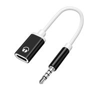 Adattatore jack per cuffie femmina da 3,5 mm, Typec femmina a testa piatta, cavo stereo per cuffie, collegamento analogico al convertitore del telefono cellulare, cavo adattatore audio per una
