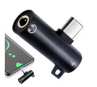 Adattatore jack per cuffie USB C - Convertitore audio adattatore per auricolari | Convertitore di tipo C per auricolari | Cuffie portatili e pratiche per la ricarica e la musica