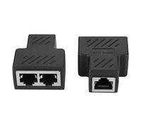 Adattatore Jack Poe RJ45 a 8 Core per Splitter di Rete da 2 Pezzi, Interfaccia Schermata Trasmissione Stabile del Segnale