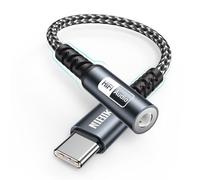 Adattatore jack USB C AUX USB C a 3.5 jack adattatore audio con chip DAC compatibile con iPhone 15 16, iPad Pro, Samsung Galaxy S25 S24 S23 S22, Pixel 9 8 7 e altro ancora