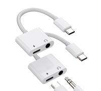 Adattatore Jack USB C Cuffie (2 Pack) 3,5 Auricolari Cavo Aux per Apple iPhone15 Pro Max Plus Per iPad Pro Air Compatibile con Samsung Type C Caricatore Porta Tipo C Ricarica Rapida Sdoppiatore Cavi