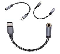 Adattatore Jixopn da USB-C a jack per cuffie da 3,5 mm da 1/1,5/2 m, cavo audio intrecciato, compatibile con iPhone 15, compatibile con Samsung