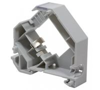 Techly Professional 361674 Adattatore Keystone RJ45 per Barra DIN espandibile in Plastica con Messa a Terra Grigio