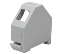 Techly Professional 361681 Adattatore Keystone RJ45 per Barra DIN espandibile in Plastica Non schermato Grigio