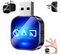 Adattatore Kivont 3 in 1, adattatore CarPlay wireless aggiornato, connessione stabile, plug-and-play, compatibilità universale per auto