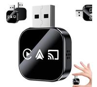 Adattatore Kivont 3 in 1, adattatore CarPlay wireless aggiornato, connessione stabile, plug-and-play, compatibilità universale per auto