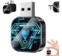 Adattatore Kivont 3 in 1, adattatore CarPlay wireless aggiornato, connessione stabile, plug-and-play, compatibilità universale per auto