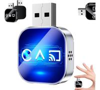 Adattatore Kivont 3 in 1, adattatore CarPlay wireless aggiornato, connessione stabile, plug-and-play, compatibilità universale per auto