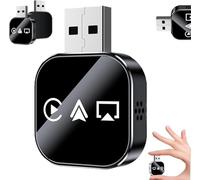 Adattatore Kivont 3 in 1, adattatore CarPlay wireless aggiornato, connessione stabile, plug-and-play, compatibilità universale per auto