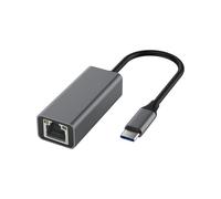 Adattatore LAN cablato Ethernet da tipo C a RJ45 10/100/1000 Mbps (Gigabit tipo C grigio)