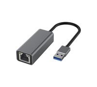 Adattatore LAN cablato Ethernet da tipo C a RJ45 10/100/1000 Mbps (USB Gigabit grigio)