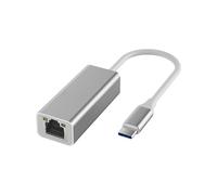 Adattatore LAN cablato Ethernet da tipo C a RJ45 100/1000 Mbps (Gigabit tipo C argento)